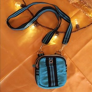Bright turquoise small crossbody bag